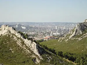 Marseille Prints: Calanques National Park and Marseilles Skyline, France