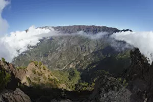 Images Dated 27th October 2011: Caldera de Taburiente National Park, view from Pico Bejenado, La Palma, Canary Islands, Spain
