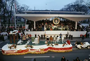 California Float Passing Stand with Richard Nixon