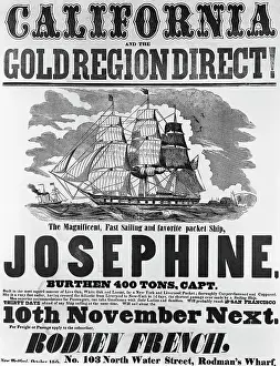 New Bedford Prints: California and the Gold Region Direct! Poster