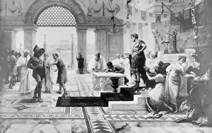 Caligula Prints: Caligula Choosing Gladiator in His Court