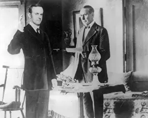 Inauguration Prints: Calvin Coolidge Raising Hand for Oath