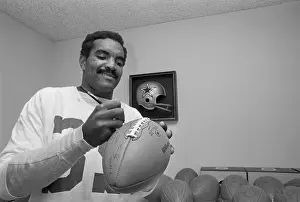 Calvin Hill Signing Football
