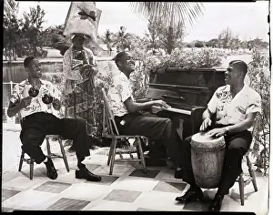 Nassau Prints: Calypso Singers, Nassau Bahamas