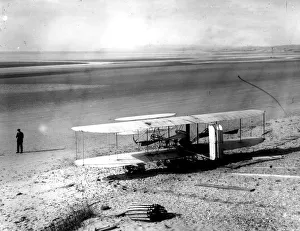 Biplane Collection: Camber Sands Launch