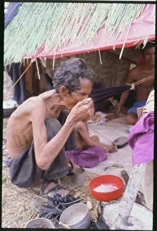 Cambodian Refugee Eating
