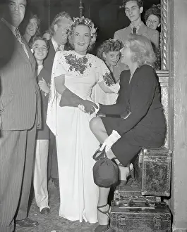 Camen Miranda with Marlene Dietrich