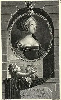 Cherub Prints: Cameo Of Anne Boleyn Of England