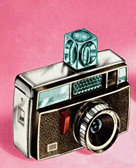 Ilustration Collection: Camera with Flashbulb