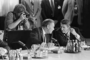 Montebello Prints: Cameraman Photographing President Reagan and Alexander Haig