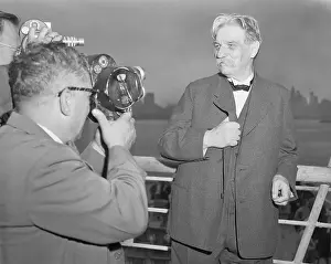Cameramen Filming Dr. Albert Schweitzer Aboard Ship