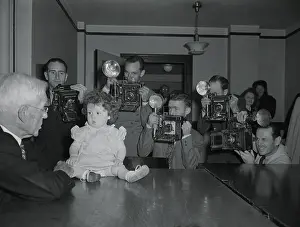 Cameramen Photographing Joan Barry's Daughter
