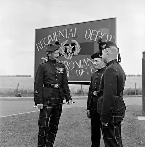 Military Camp Prints: Cameronians