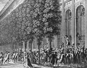 Rhetoric Prints: Camille Desmoulins Urging Crowd to Take up Arms