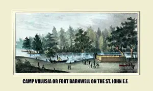 Native American Prints: Camp Volusia or Fort Barnwell on the St. John E.F