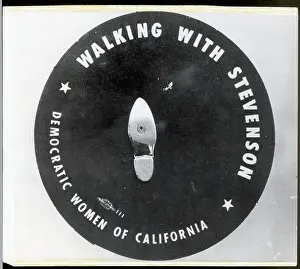 Message Pin Prints: Campaign Button for Adlai Stevenson