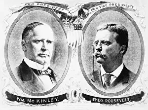 1990s Prints: Campaign Poster For Mckinley & Roosevelt