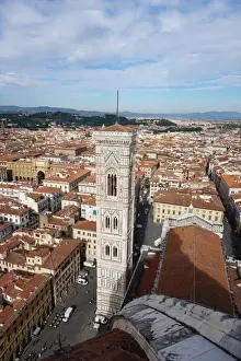 Campanile di Giotto and Rooftop of Duomo, Florence, Italy