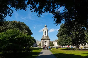 Images Dated 15th January 2017: Campanile in Trinity College, Dublin City, Ireland