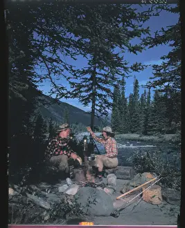 Campers Preparing Dinner