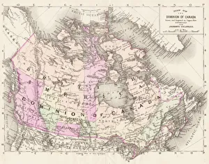 Images Dated 7th October 2017: Canada map 1893