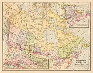 Images Dated 17th February 2017: Canada map 1898