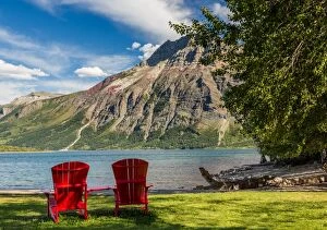 Images Dated 5th August 2015: Canada Waterton Lakes National Park Red Chairs