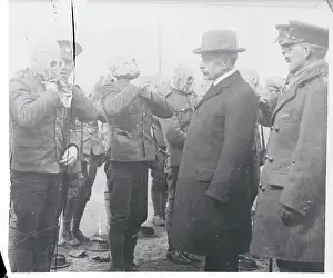 Canadian Military Officer Reviewing His Men