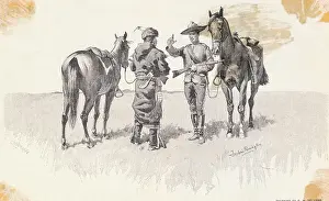 Caution Prints: Canadian Mountie Lecturing Citizen