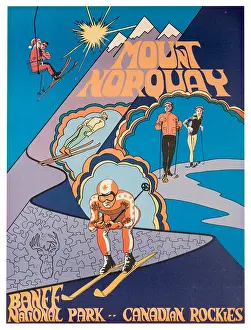 Canadian Rockies Ski Poster