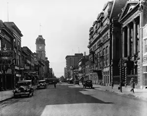 Prints of circa 1930: Looking south on Scarth St, Regina, Saskatchewan, Canada. (Photo by Fox Photos/Getty Images) Timeless Treasures: Iconic Black and White Prints from the Fox Photo Library: Canadian Town