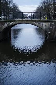 Images Dated 18th January 2014: A Canal Bridge in the Capital City of Amsterdam, Netherlands