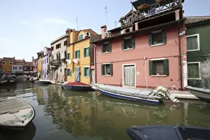 Burano Prints: Canal at Burano island