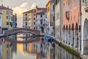 Images Dated 9th July 2012: Canal in the old town of Chioggia, Veneto, Italy