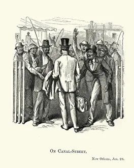 Images Dated 2nd October 2016: On Canal Street, New Orleans, 1882