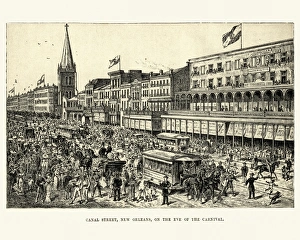 Urban Road Gallery: Canal Street, New Orleans on the eve of the carnival