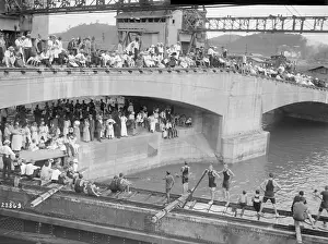 Canal Zone Prints: Canal Workers Enjoying Water Sports