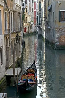 In the canals of Venice Italy