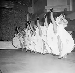 Cancan Girls Dancing