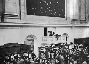 Stock Exchange Prints: Candid Camera Invades Brokers Bedlam-Stock Exchange