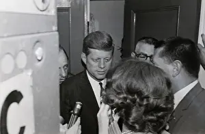 Supporters Prints: Candidate John Kennedy Among Crowd