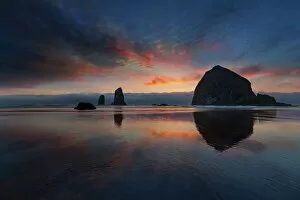 Tourist Attraction Collection: Cannon Beach at Sunset