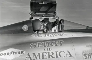 Canopy Being lowered Over Craig Breedlove