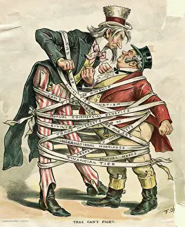 They Can't Fight Political Cartoon