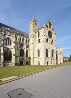 Images Dated 23rd July 2018: Canterbury Cathedral side view on a sunny day in Kent, England, UK