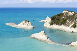 Images Dated 23rd September 2015: Cape Drastis cliffs on Corfu Island, Ionian Islands, Greece