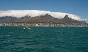 cape town, city, cloud, color image, day, horizontal, international landmark, landscape