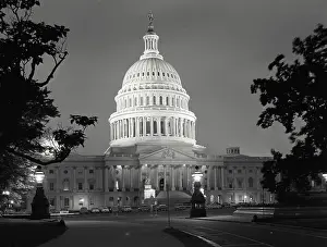 Urban Prints: Capitol at night in Washington DC