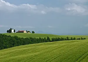 Pienza Prints: Cappella della Madonna di Vitaleta in Tuscany