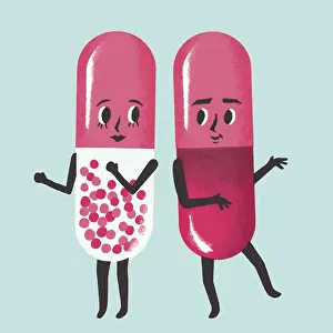 Number Of Objects Prints: Two Capsule Characters